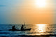 The silhouette of rowing boat Wall Decal