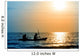 The silhouette of rowing boat Wall Decal