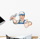 Cartoon thumbs up mechanic or plumber Wall Decal