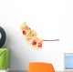 orange orchid branch Wall Decal