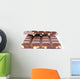 Chocolate with Nuts White Wall Decal