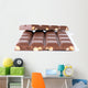 Chocolate with Nuts White Wall Decal