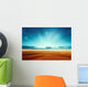 Dreamy fantasy alien mars desert like fantasy landscape Wall Decal