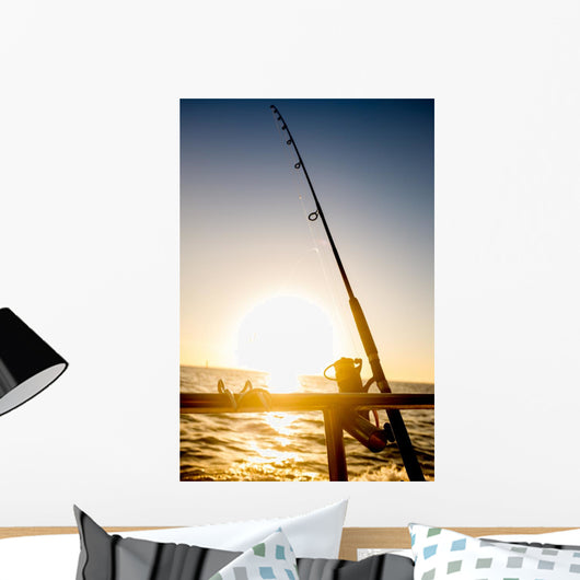 Sunrise Fishing Wall Decal