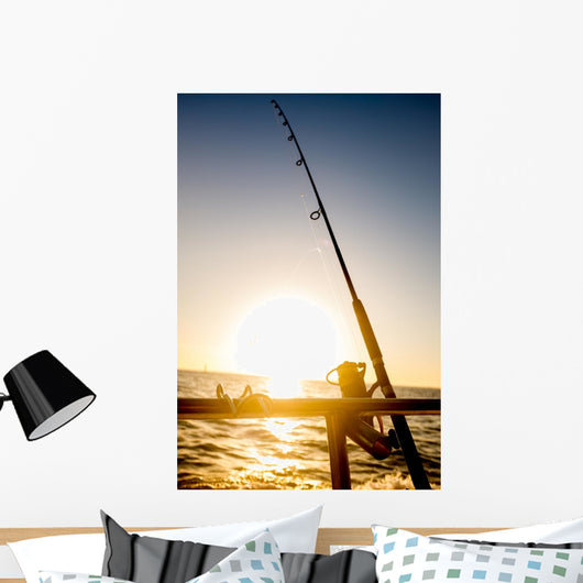 Sunrise Fishing Wall Decal