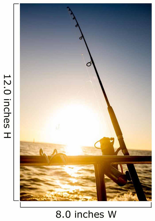 Sunrise Fishing Wall Decal