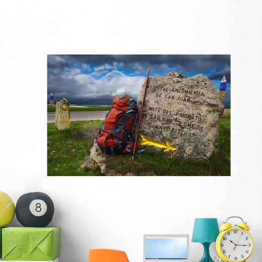Rucksack Jakobsweg, Camino de Santiago Wall Decal