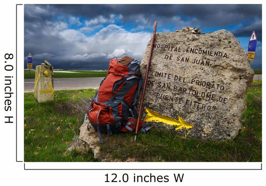 Rucksack Jakobsweg, Camino de Santiago Wall Decal