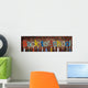 Group Hands Holding Letter Back School Concept Wall Decal