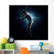 Professional baseball player in the spotlight Wall Decal