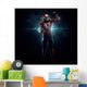 American football player in spotlight Wall Decal