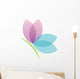 Lotus Flower Butterfly Wall Decal