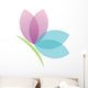 Lotus Flower Butterfly Wall Decal