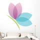 Lotus Flower Butterfly Wall Decal