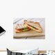 grilled sandwich toast with tomato and cheese Wall Decal
