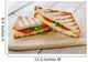 grilled sandwich toast with tomato and cheese Wall Decal