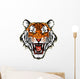 Roaring Tiger Head Wall Decal