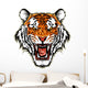 Roaring Tiger Head Wall Decal