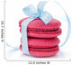 Red macarons with blue ribbon Wall Decal
