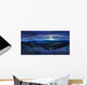 wild flowers on the mountain top at night Wall Decal