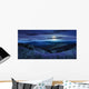 wild flowers on the mountain top at night Wall Decal