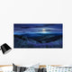 wild flowers on the mountain top at night Wall Decal