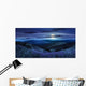 wild flowers on the mountain top at night Wall Decal