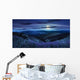 wild flowers on the mountain top at night Wall Decal