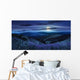 wild flowers on the mountain top at night Wall Decal