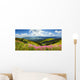 wild flowers on the mountain top Wall Decal
