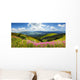 wild flowers on the mountain top Wall Decal