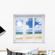 Summer Beach Window Wall Decal