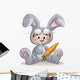 ni&ntilde;o con disfraz de conejo Wall Decal