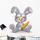 ni&ntilde;o con disfraz de conejo Wall Decal