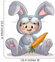 ni&ntilde;o con disfraz de conejo Wall Decal