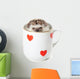 Coffee Cupped Hedgehog Wall Decal
