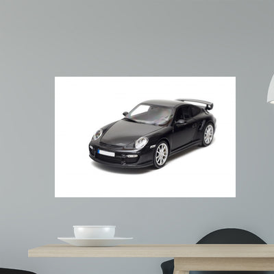Car Wall Decal shown on a wall