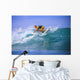 Surfer girl on Amazing Blue Wave Wall Decal