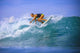 Surfer girl on Amazing Blue Wave Wall Decal