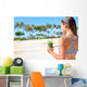 Woman drinking vegetable Green detox smoothie Wall Decal