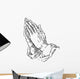 Praying Hands Wall Decal