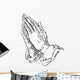 Praying Hands Wall Decal