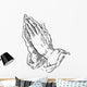 Praying Hands Wall Decal