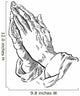 Praying Hands Wall Decal