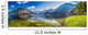 Big panorama of crystal clear mountain lake in Alps Wall Decal