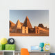 Famous Meroe pyramids Wall Decal