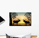 Moose at Sunrise Wall Decal