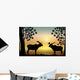 Moose at Sunrise Wall Decal