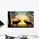 Moose at Sunrise Wall Decal