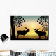 Moose at Sunrise Wall Decal